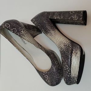 Jeffrey Campbell Faux Snake Skin Platforms Women's 9.5